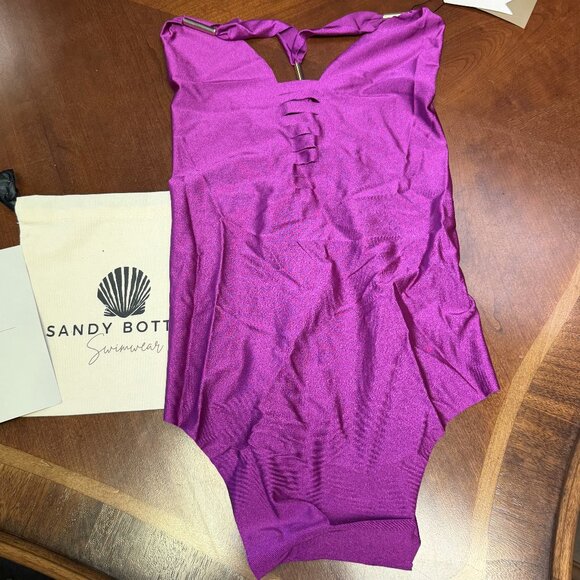 Sandy Bottom Ibiza One Piece Swimsuit L NWT - Picture 1 of 6